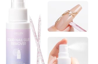 Gellen 2 Pack Solid Nail Glue Gel Remover 60ML Press On Nails Remover Glue Off Spray for False Acrylic Tips, with Stick, Acetone Free, Nail-friendly