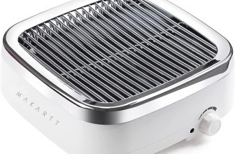 Makartt Nail Dust Collector: 60W Professional Nail Fan Dust Collector with Reusable Filter, 2 Powerful Suction, Adjustable Speed Nails Extractor Vacuum for Manicure Salon Home (Sylvie)