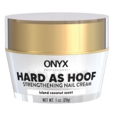 Onyx Professional Hard as Hoof Nail Strengthening Cream, Coconut Scent – Nail Growth and Conditioning Cuticle Cream Stops Splits, Chips, Cracks & Strengthens Nails, 1 oz
