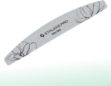 STALEKS PRO Expert 40 Crescent Mineral Nail File (180/180 Grit, 25 Pcs) – Professional Double-Sided File for Natural Nail Shaping & Prep