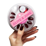 Olive & June Instant Mani Press-On Nails | Glue | Medium Oval | 42 Pieces, 21 Sizes | Non-Toxic, Long-Lasting Recycled Materials Realistic Look | Salon-Quality at Home | Halloween