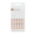 Press On Nails – Silk Blush I Medium Almond Chrome Nude l I 16 Sizes – 32 Reusable Fake Nail Kit – Glue & Adhesive Tabs I Long-Lasting, Damage-Free Wear