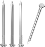 800PCS Stainless Steel Hardware Nails – 1 Inch Flat Head Nails for Hanging Pictures, Wall & Wood Finishing