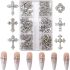 Nails Press ons,White Ombre Short Square Press on Nails Fake Nails Glossy Acrylic Artificial Nails Stick on Nails for Women 24Pcs
