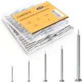 Concrete Nails for Hanging Pictures Assortment Kit 330Pcs – 5 Sizes (Up to 2″) Picture Hanging Nails for Wood Wall Drywall Cement Brick Masonry Nails Assorted,Galvanized Frame Small Nails with Box