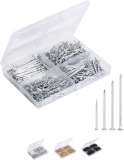 Mr. Pen- Nail Assortment Kit, 600 Pcs, 4 Sizes, Silver, Small Nails for Hanging Pictures, Finishing Nails, Gold Wall Nails for Hanging, Pin Nails, Hardware Nails, Assorted Nails, Galvanized Nails