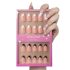 Glamnetic Press On Nails – Chocolate Brown | Opaque Muted Soft Brown Short Oval Fake Nails, Salon Quality | 15 Sizes – 30 Nail Kit