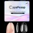 Short Square Press on Nails French Fake Nails Ombre Acrylic Nails Press on Full Cover Glossy Glue on Nails Artificial Stick on Nail for Women Manicure Decoration 24PCS