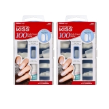 Kiss 100 Full Cover Nails Active Square (Pack of 2)