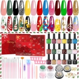 Makeup Advent Calendar 2025, 24 Days Christmas Gift Nail Art Kit for Adults Women, 2025 Christmas Countdown Beauty Advent Calendar for Teen Girls, Mom, Wife,Girlfriend, Xmas Gift Box Makeup for Her